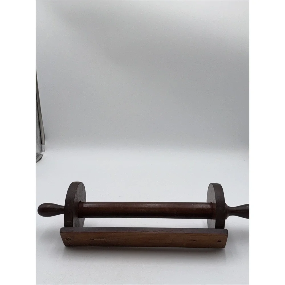 Vintage Wooden Wall Mount Paper Towel Holder Cottage Core Rustic Kitchen Decor